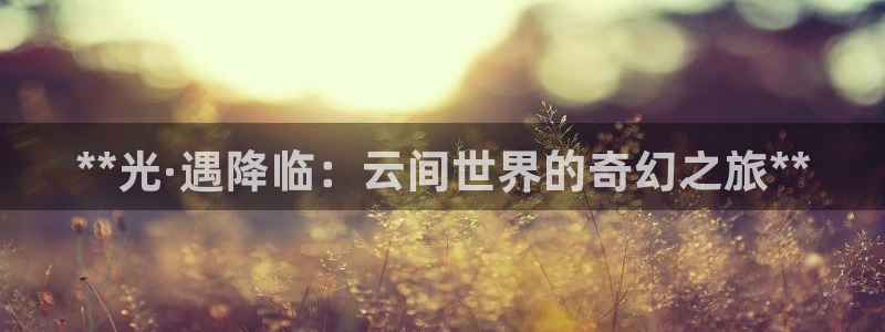 新航娱乐的创始人是谁：**光·遇降临：云间世界的奇幻之旅**